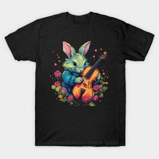 Rabbit Playing Violin T-Shirt